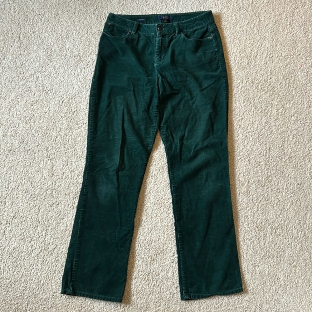 Talbots women’s vintage forest‎ green heritage jeans size: 10